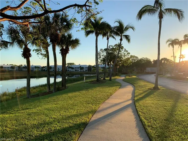 a view of a lake with houses