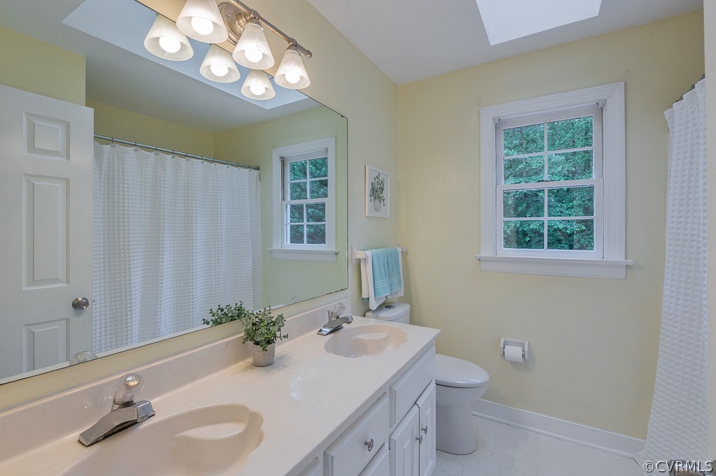 14202 Long Gate Road Midlothian, VA 23112 - Photo 13 of 27 a bathroom with a sink a toilet and a mirror