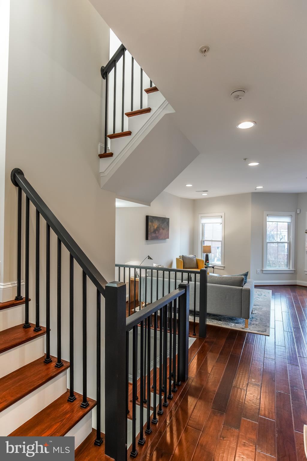 1904 Vermont Avenue Northwest, Unit B Washington, DC 20001 - Photo 9 of 26 a view of hall way with furniture and staircase