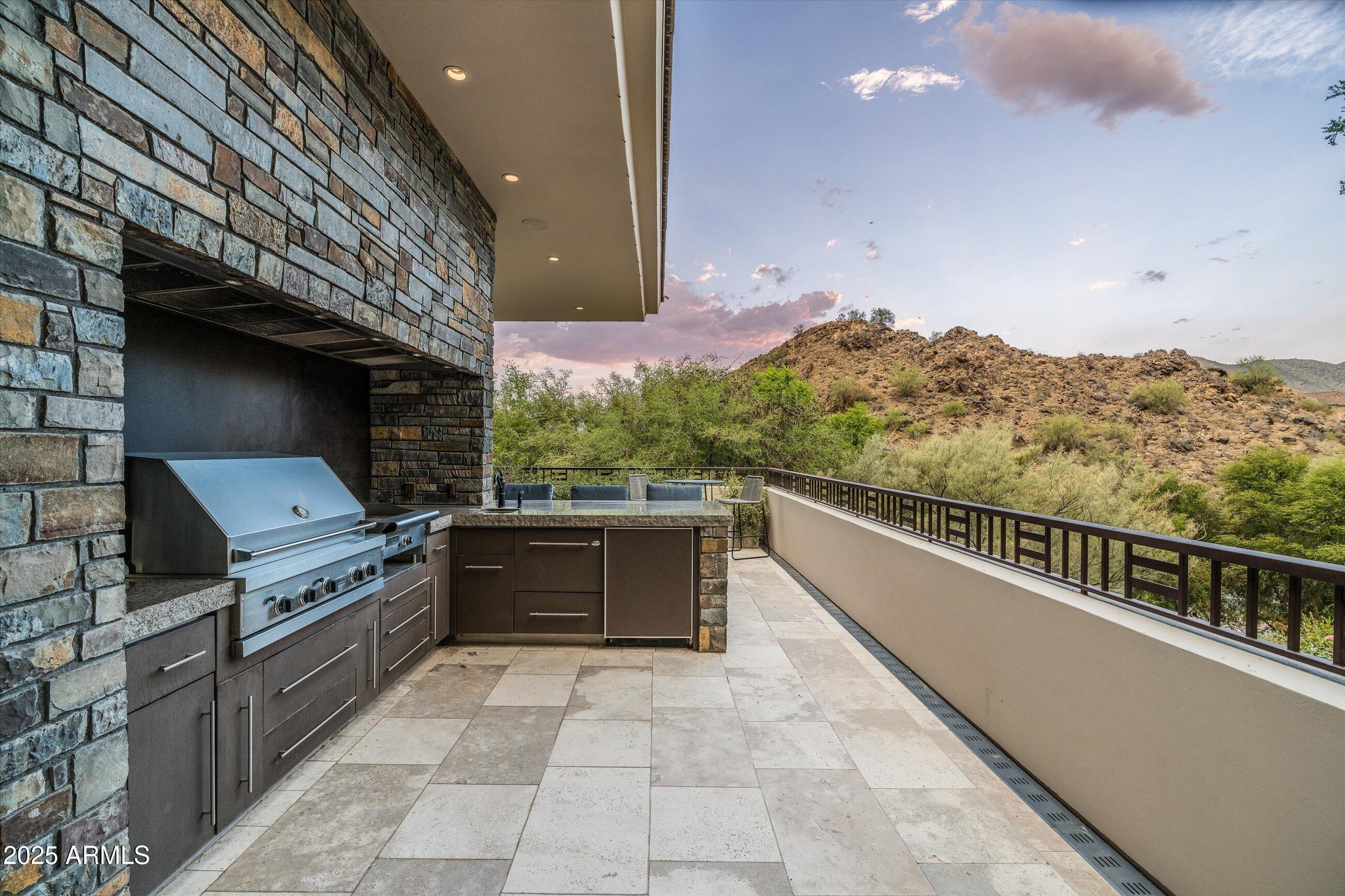 7451 North Las Brisas Lane Paradise Valley, AZ 85253 - Photo 41 of 65 Upper Terrace - BBQ Area Day