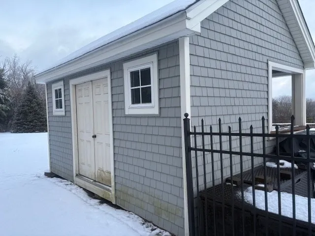 a view of a brick house