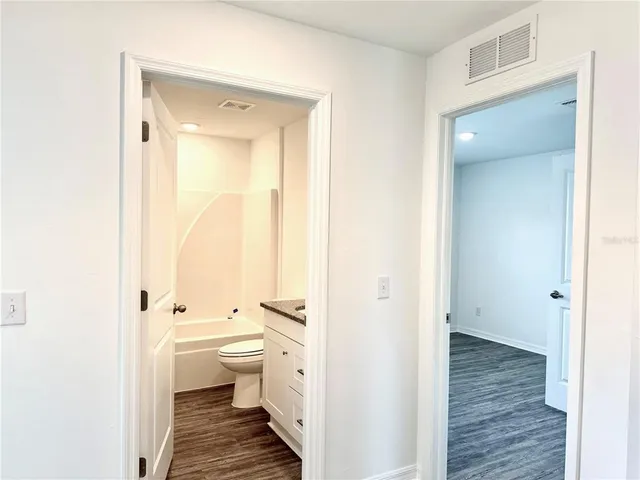 a house view with a garden space