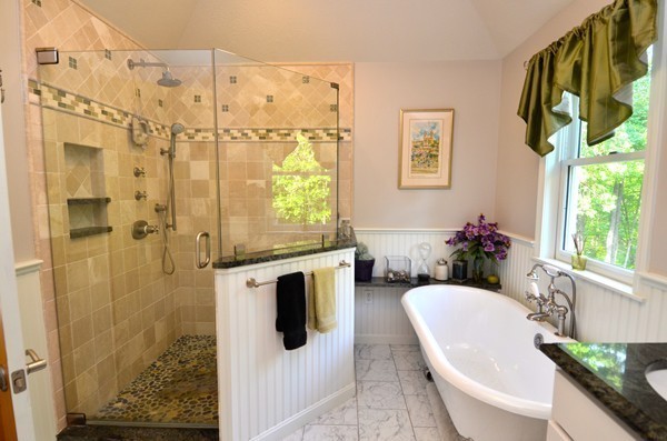 259 Green Road Bolton, MA 01740 - Photo 15 of 24 a bathroom with a sink toilet and shower