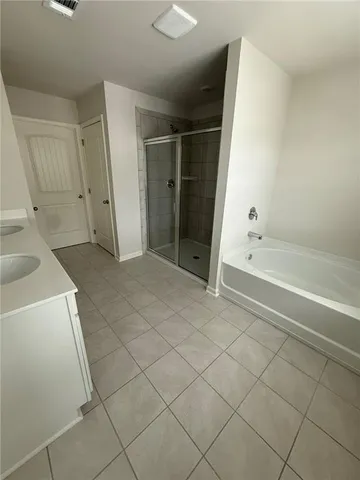 an empty room with a natural light