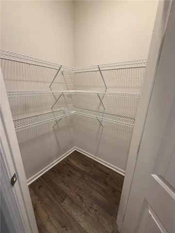 an outdoor space with furniture