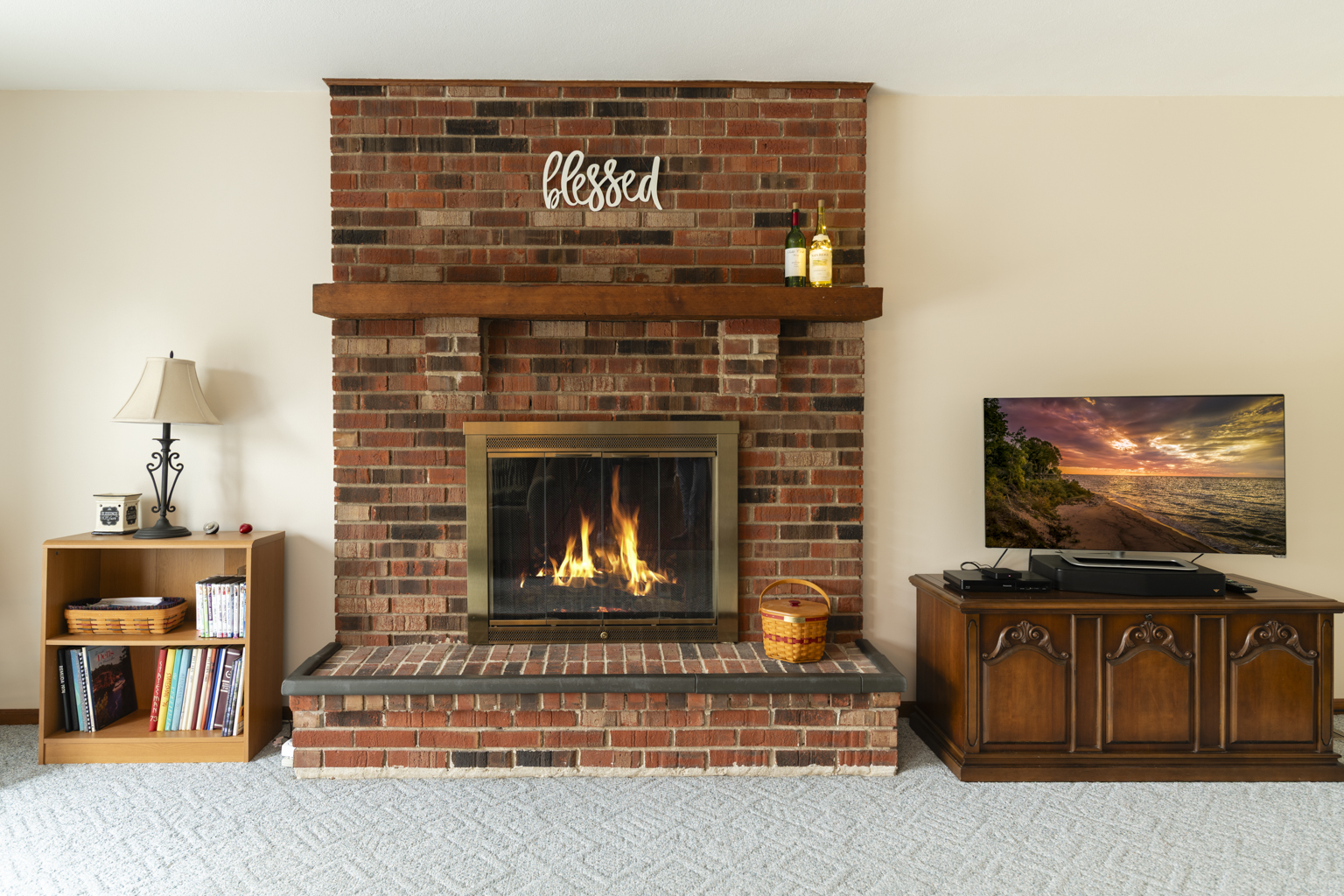 1494 Applegate Drive Naperville, IL 60565 - Photo 12 of 35 a living room with fireplace furniture and a flat screen tv