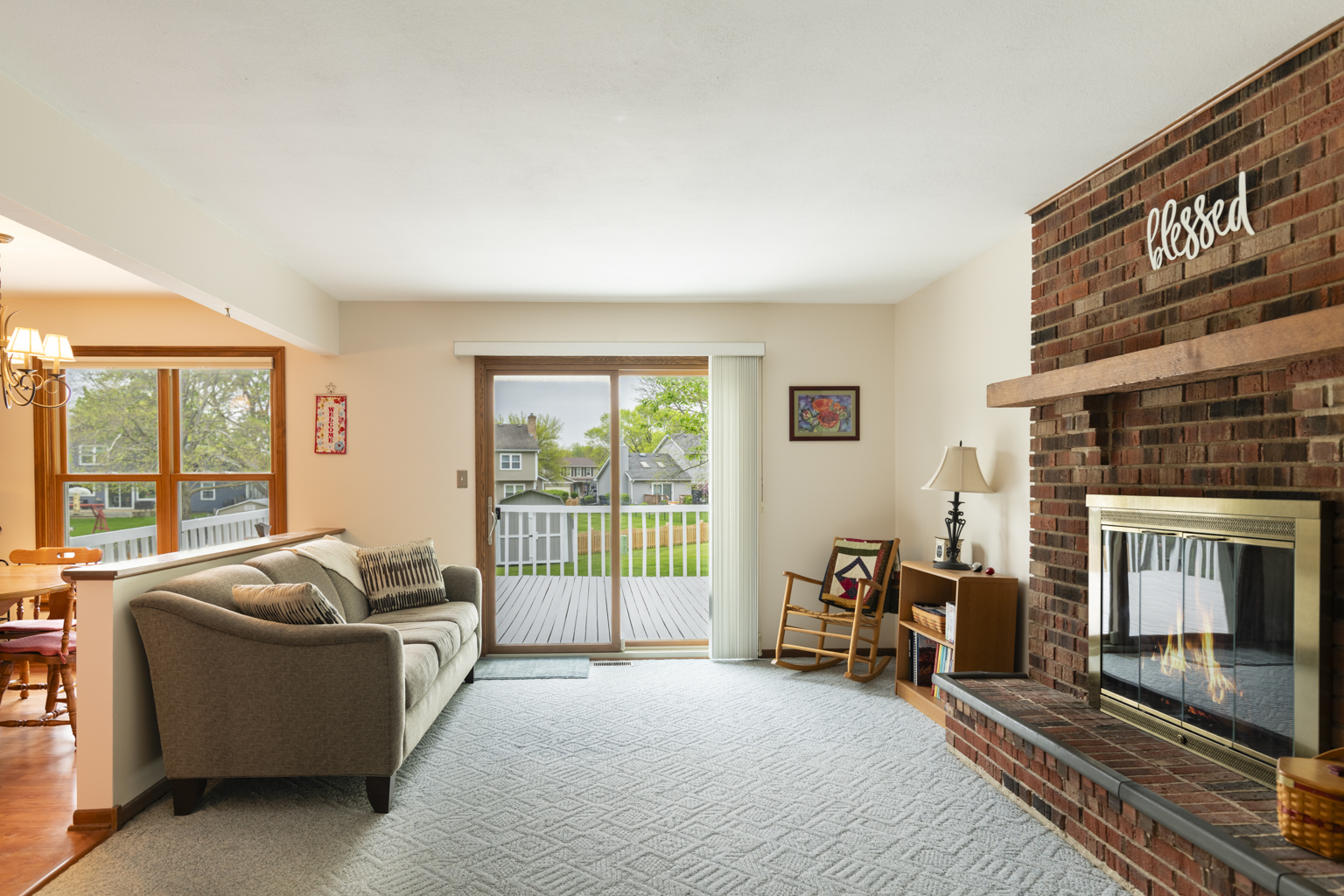 1494 Applegate Drive Naperville, IL 60565 - Photo 14 of 35 a living room with furniture and a fireplace