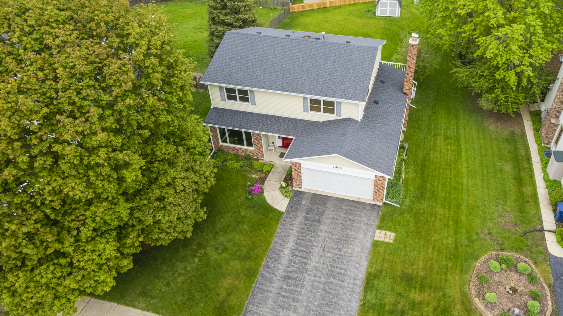 1494 Applegate Drive Naperville, IL 60565 - Photo 28 of 35 a aerial view of a house
