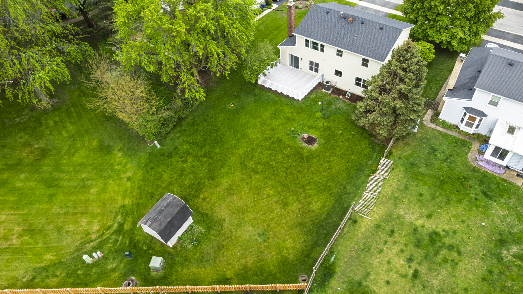 1494 Applegate Drive Naperville, IL 60565 - Photo 35 of 35 an aerial view of residential house with pool yard and outdoor seating
