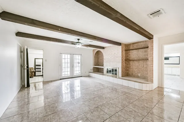 a view interior of a house with large windows