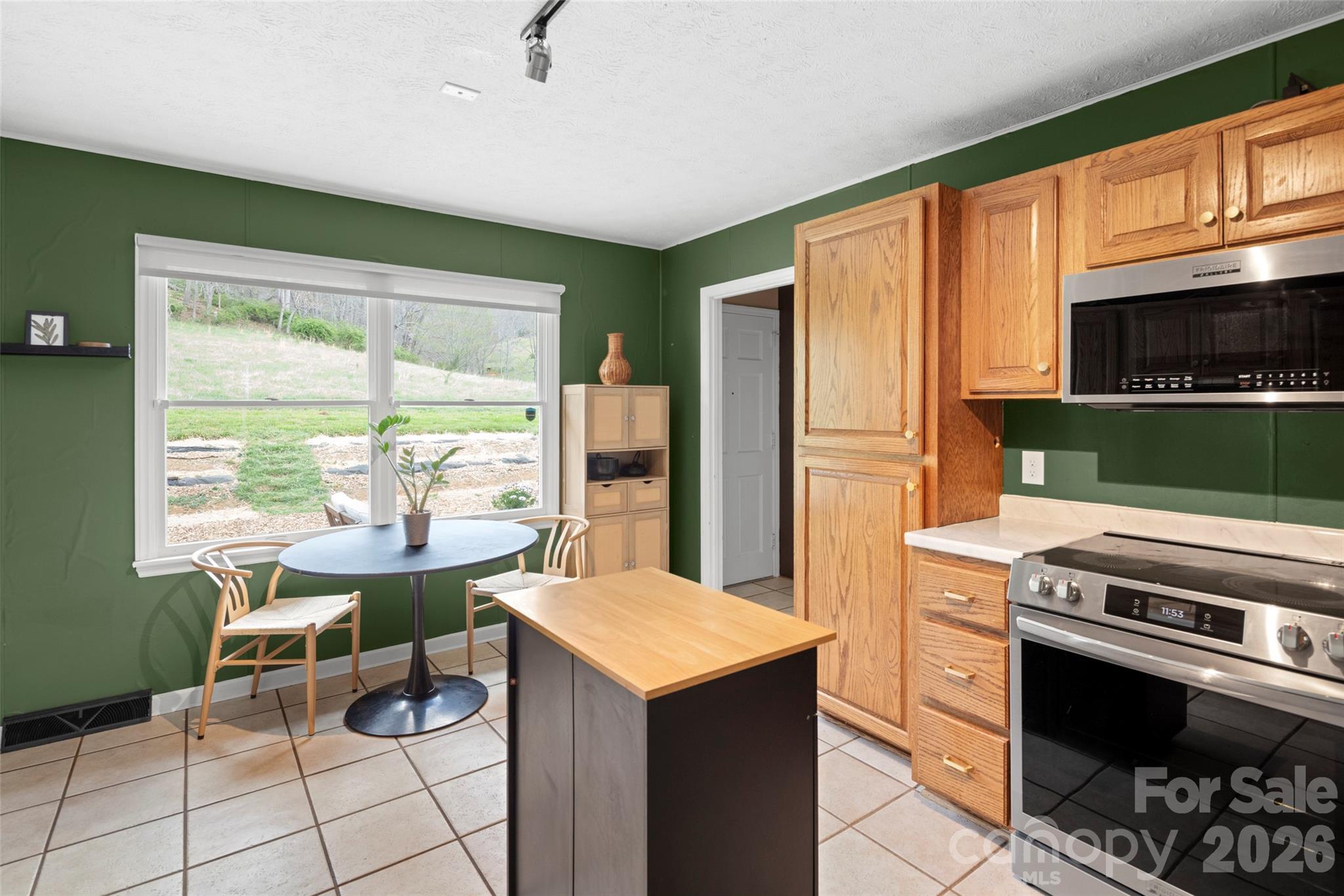 17 Boyd Cove Road Leicester, NC 28748 - Photo 11 of 40 a kitchen with a stove a sink and a refrigerator
