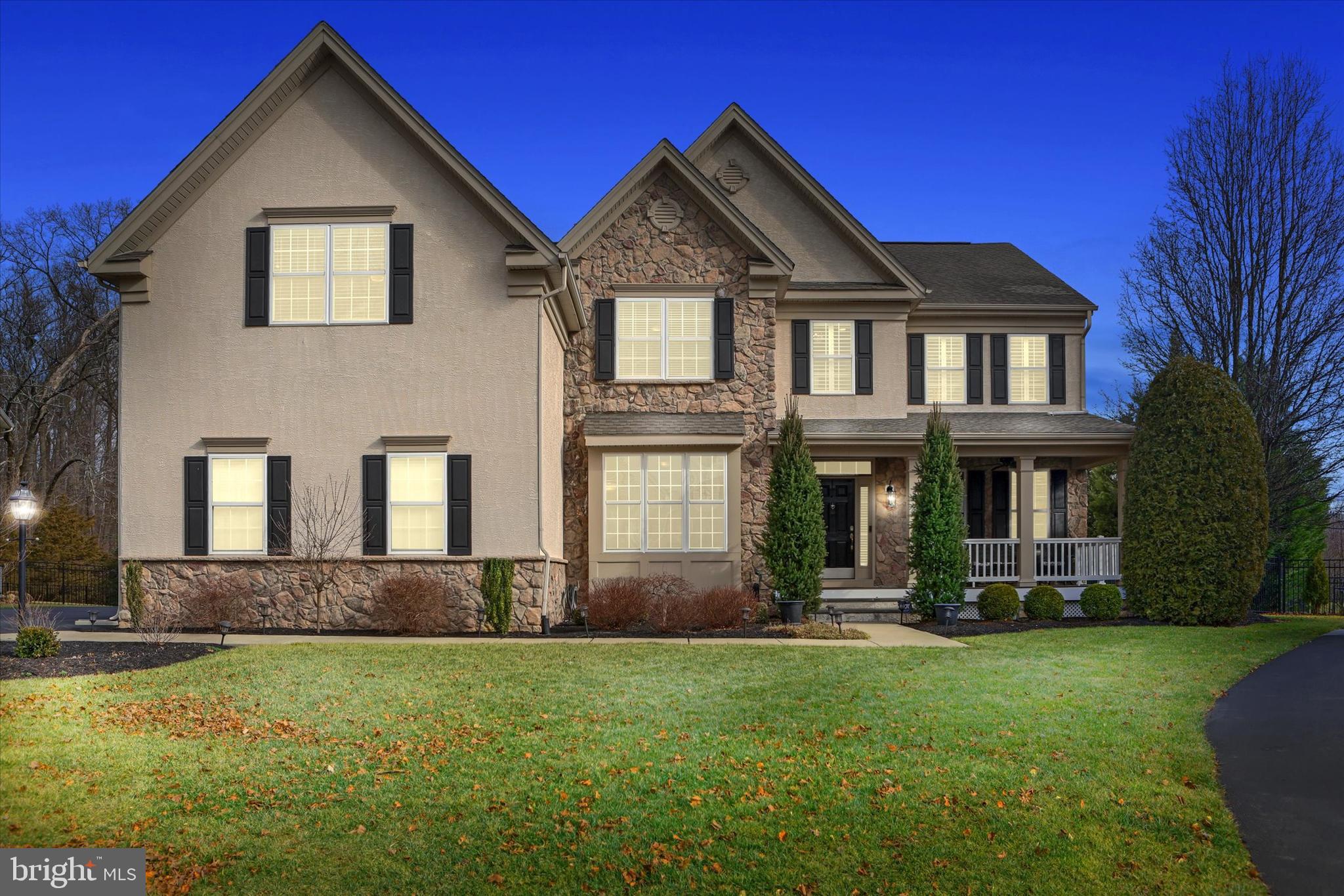 3842 Springtown Road Furlong, PA 18925 - Photo 4 of 53 Twilight View Of Front Exterior