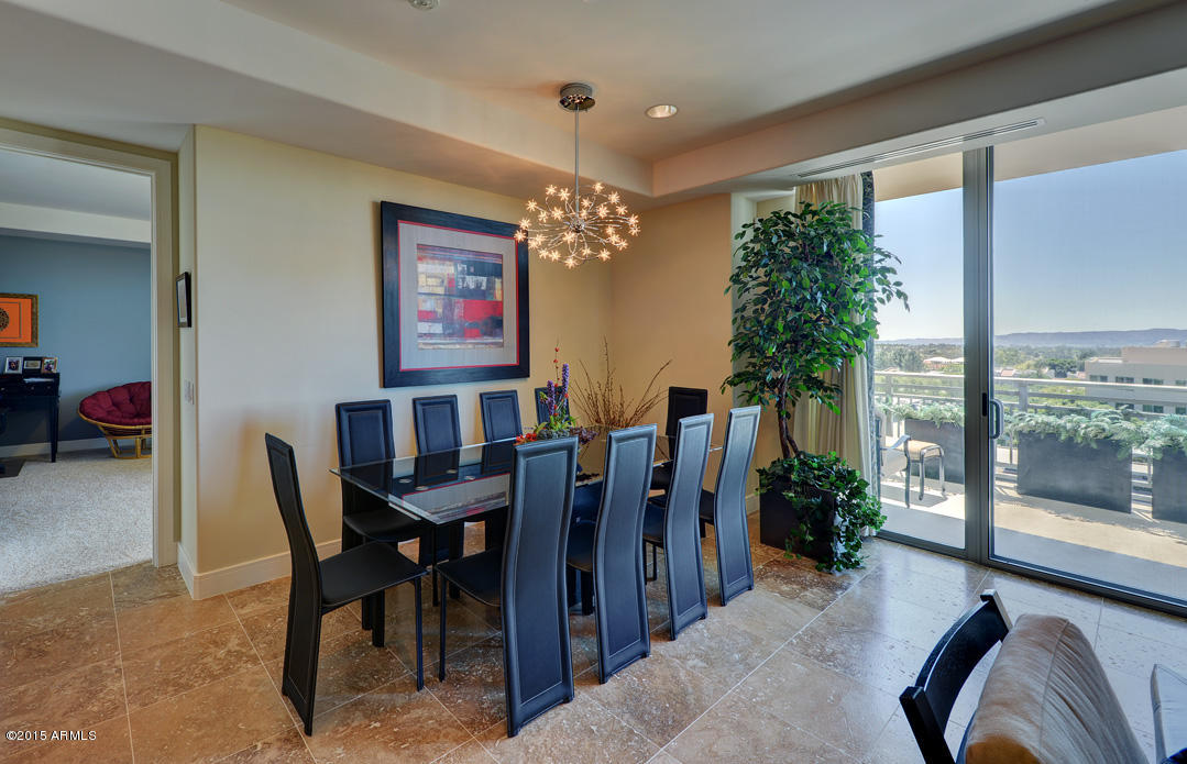 2211 East Camelback Road, Unit 606 Phoenix, AZ 85016 - Photo 17 of 32 Dining Room and View (2).jpg