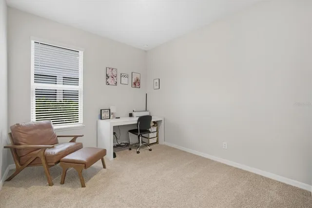 a view of a workspace with a window