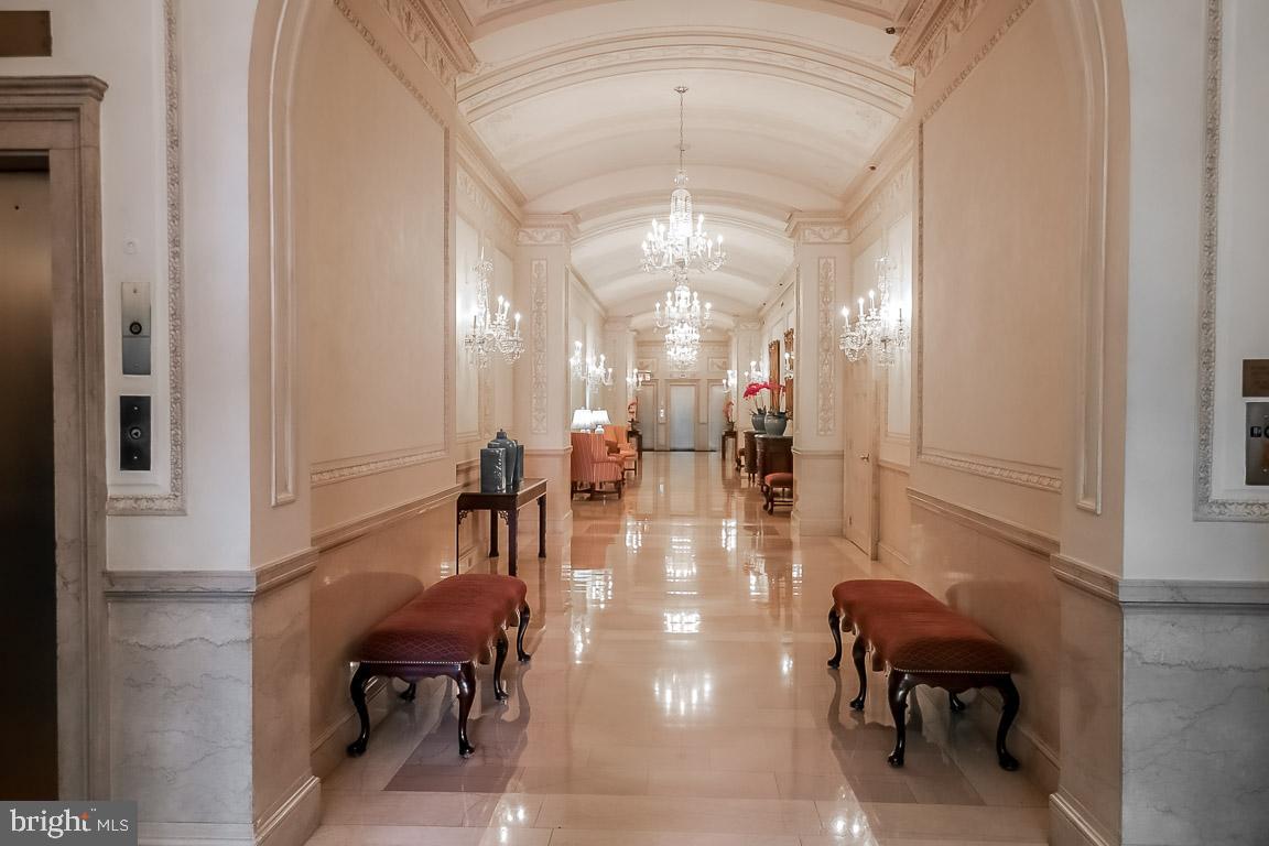 237-47 South 18th Street, Unit 4D Philadelphia, PA 19103 - Photo 18 of 19 a lobby with furniture and a chandelier