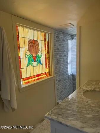 a view of a door and chair