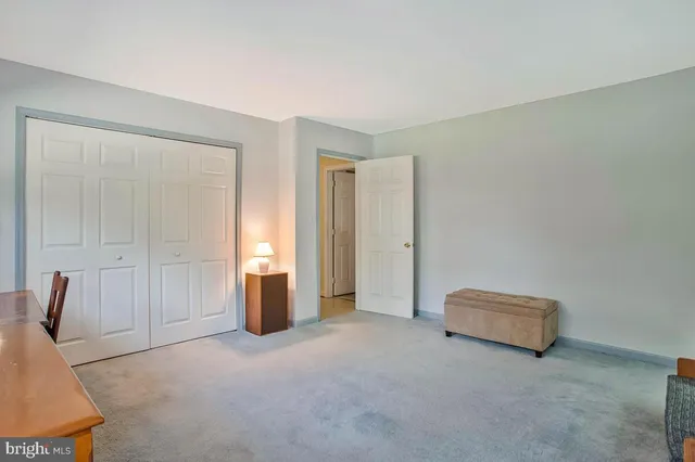 a view of room with furniture and closet