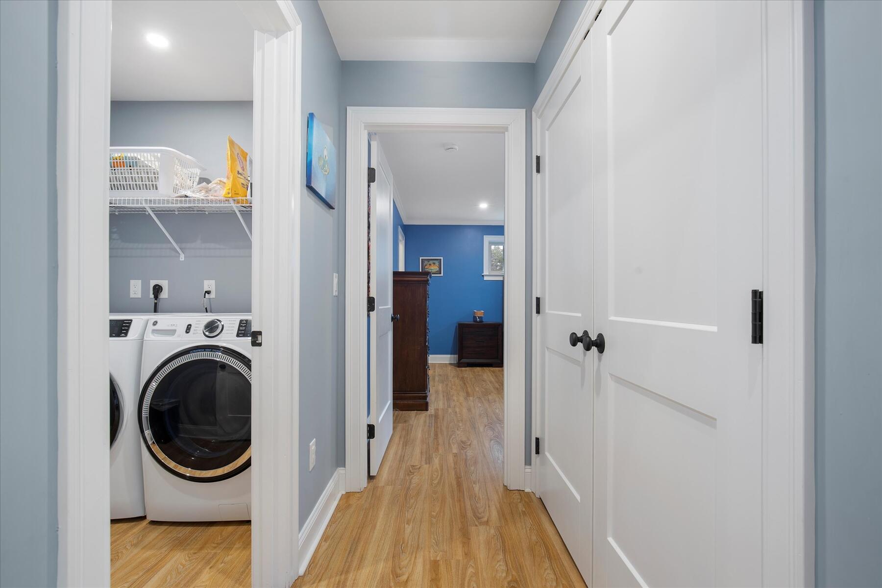 7 Maxwell Lane Sandwich, MA 02563 - Photo 25 of 54 a view of a hallway with washer and dryer