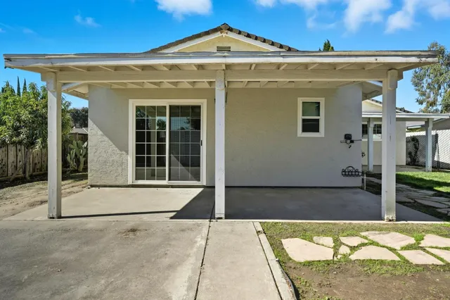 a view of a house with a outdoor space