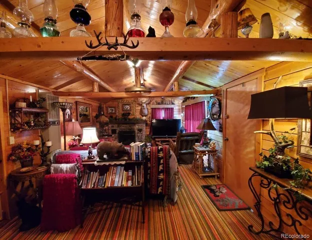 a view of a chairs and tables in patio
