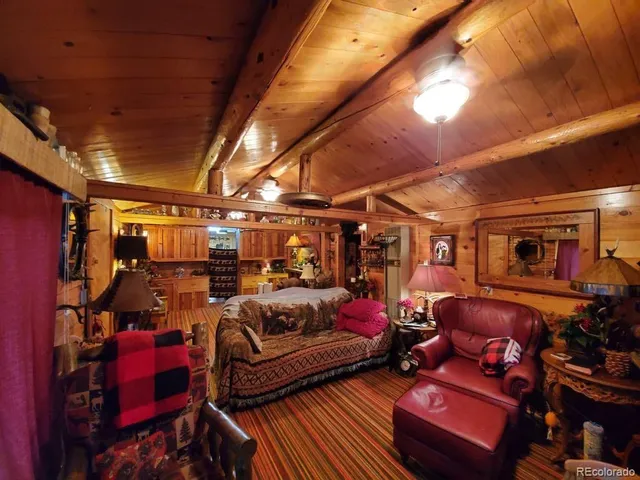 a view of a chairs in a room