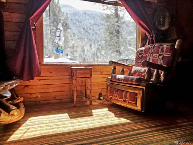 a view of a chairs and tables in the patio
