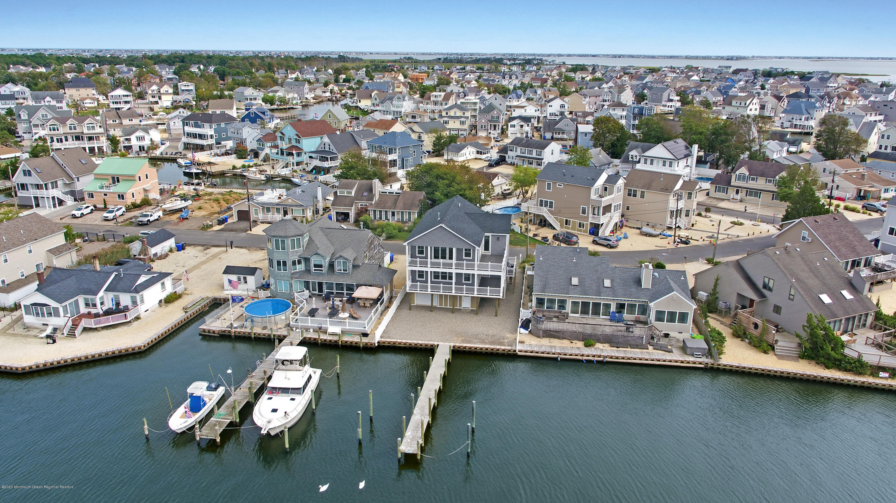 125 Shore Drive Brick, NJ 08723 - Photo 7 of 83 an aerial view of a house with a ocean view