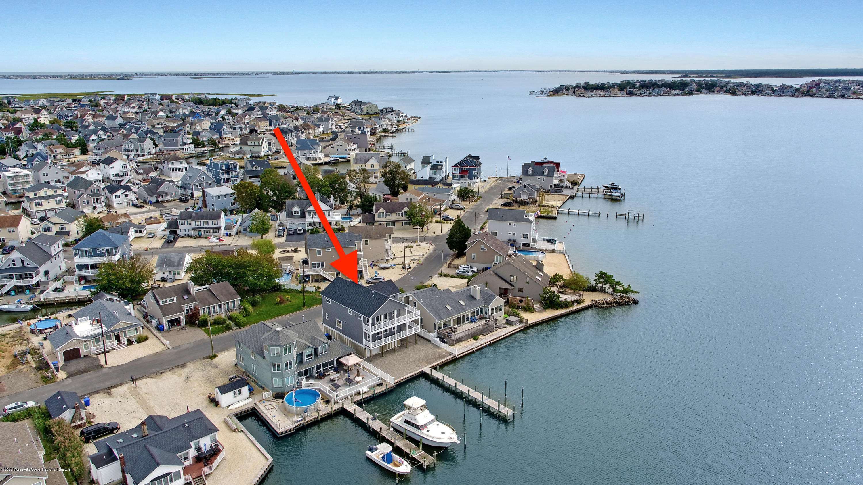 125 Shore Drive Brick, NJ 08723 - Photo 77 of 83 an aerial view of a highlighted house