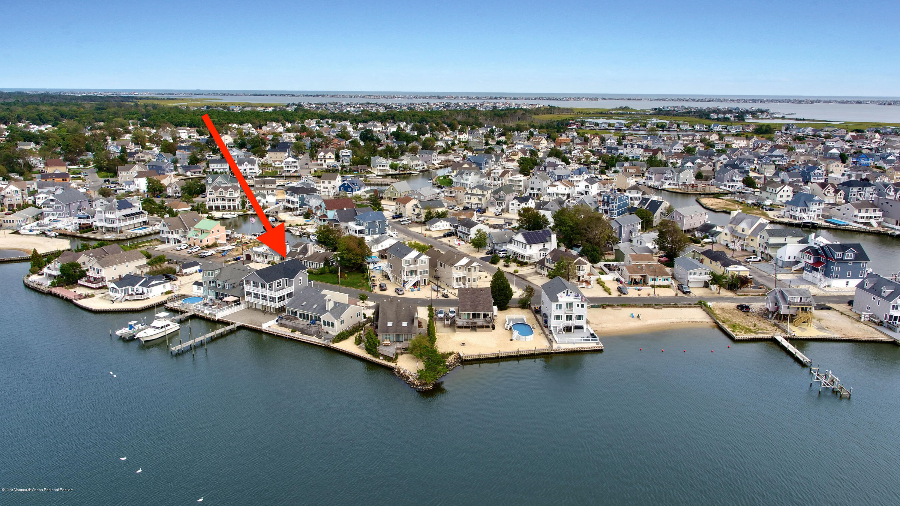 125 Shore Drive Brick, NJ 08723 - Photo 82 of 83 an aerial view of a highlighted house