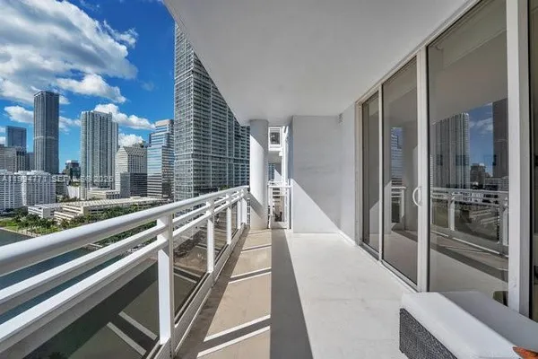 a view of a balcony