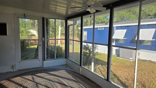 a view of a large window with an outdoor space