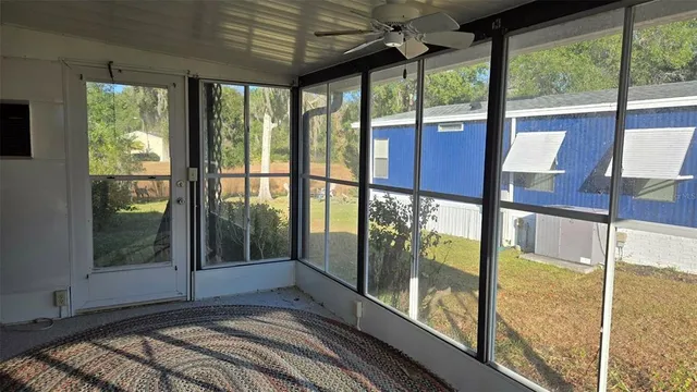 a view of a large window with an outdoor space