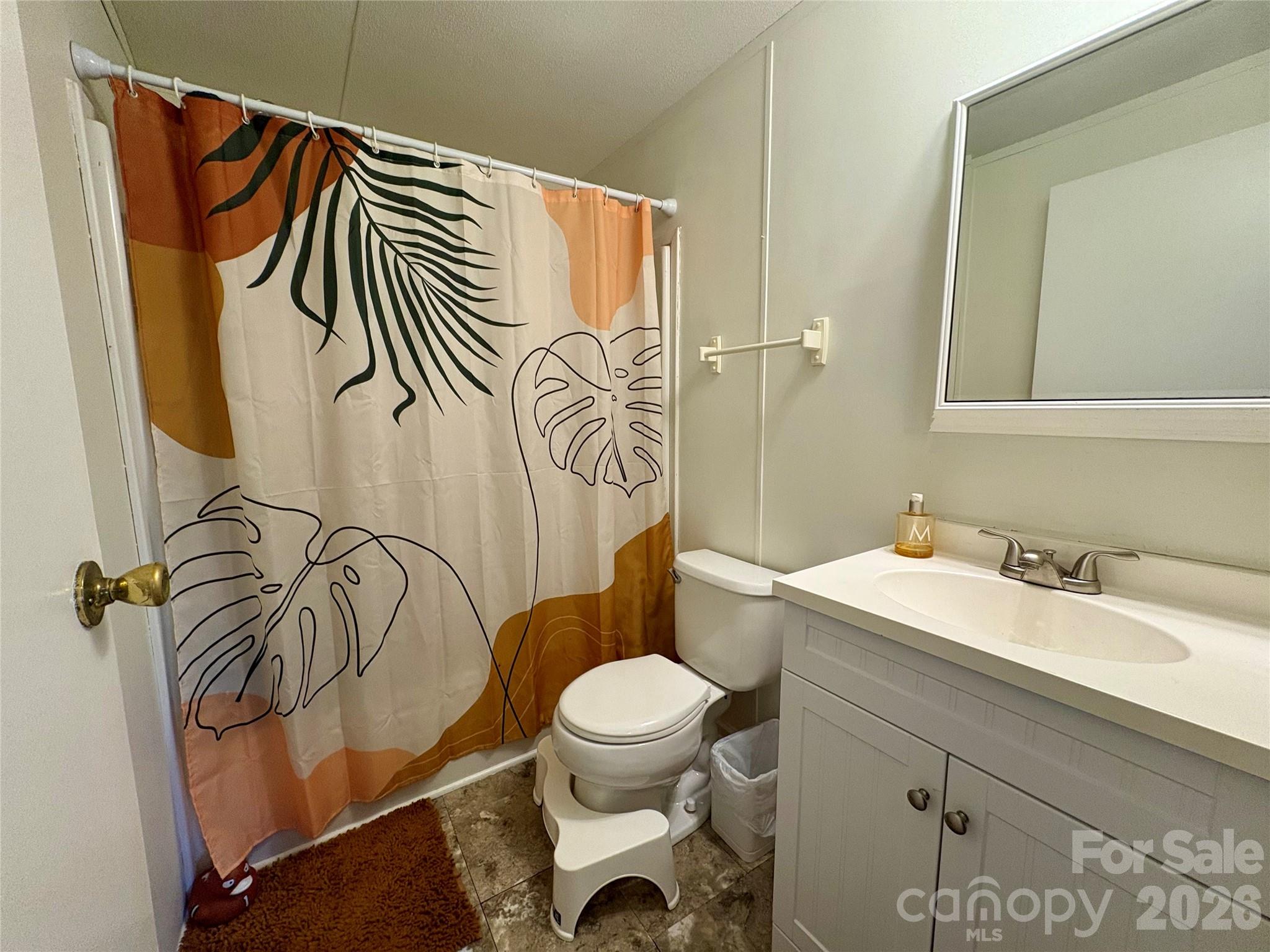 3422 Edwards Road Wingate, NC 28174 - Photo 29 of 31 a bathroom with a sink a toilet and a mirror