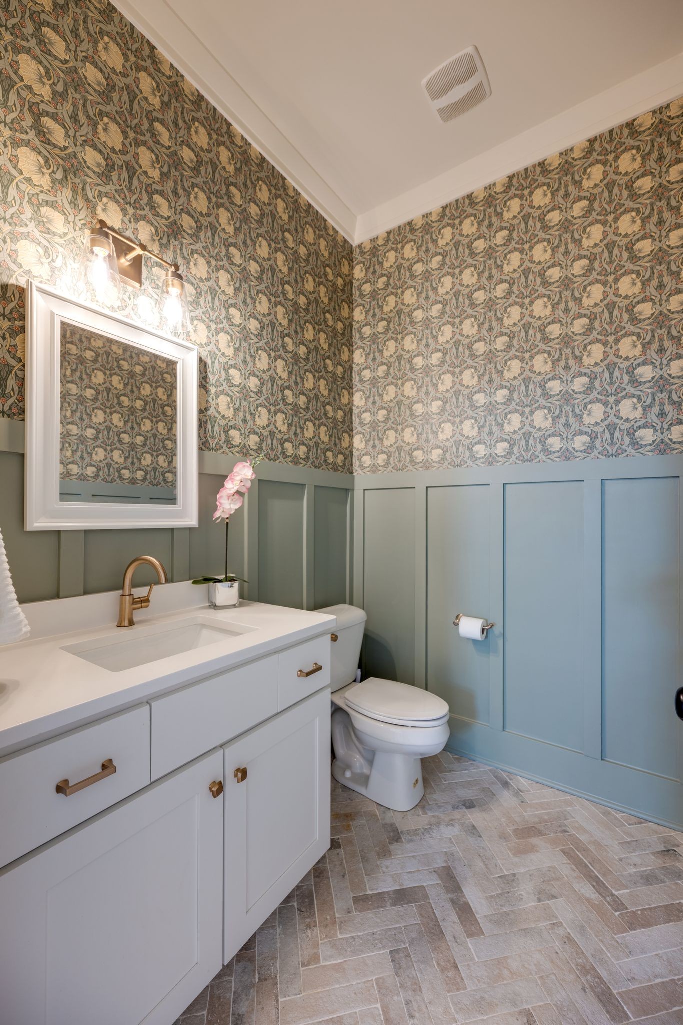 9011 Safehaven Place Spring Hill, TN 37174 - Photo 20 of 49 a bathroom with a granite countertop toilet sink and mirror
