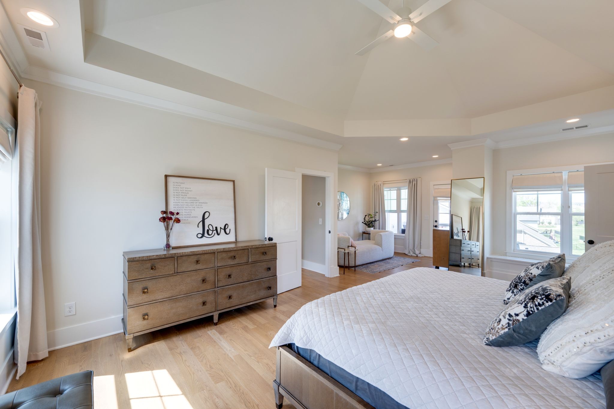 9011 Safehaven Place Spring Hill, TN 37174 - Photo 32 of 49 a bed room with furniture and a mirror