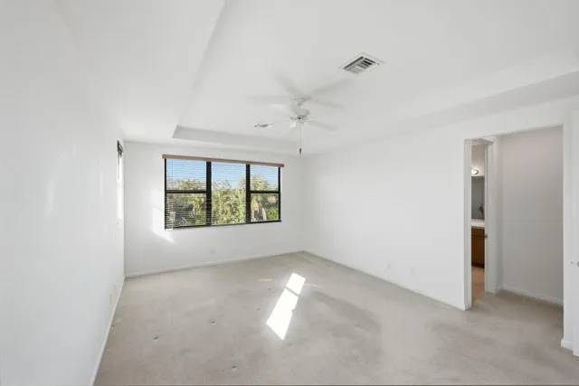 a bath tub sitting in a bathroom