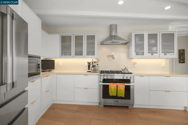 a view of a porch with seating space