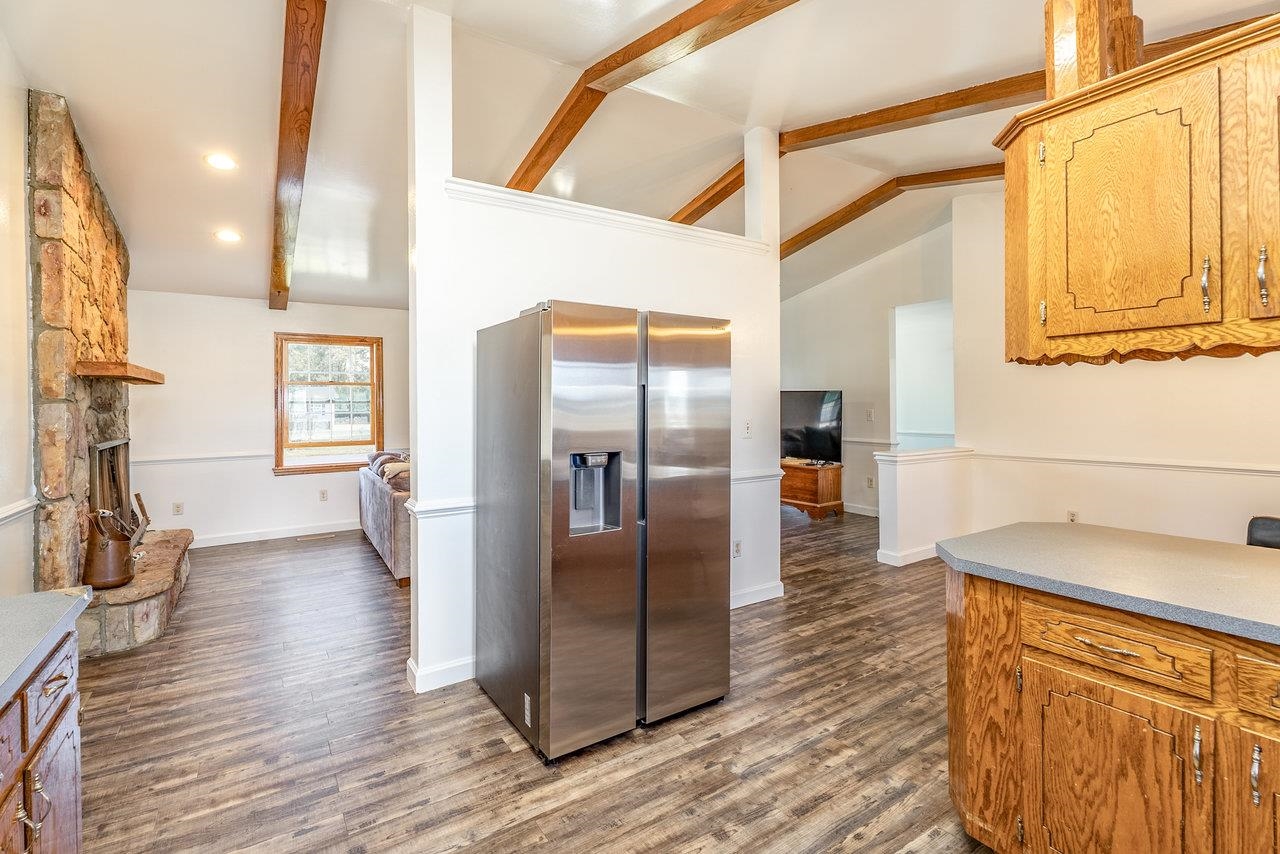 8213 Robinson Road Dayton, VA 22821 - Photo 19 of 75 a kitchen with stainless steel appliances granite countertop a refrigerator and a sink