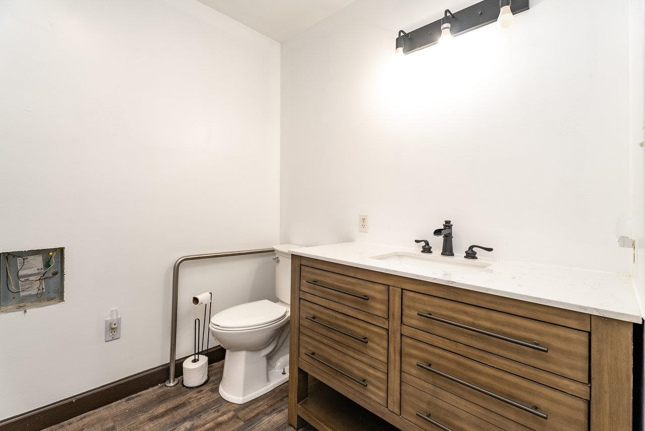 8213 Robinson Road Dayton, VA 22821 - Photo 41 of 75 a bathroom with a sink a toilet and a mirror