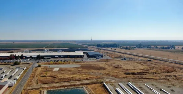 a view of a swimming pool and outdoor space