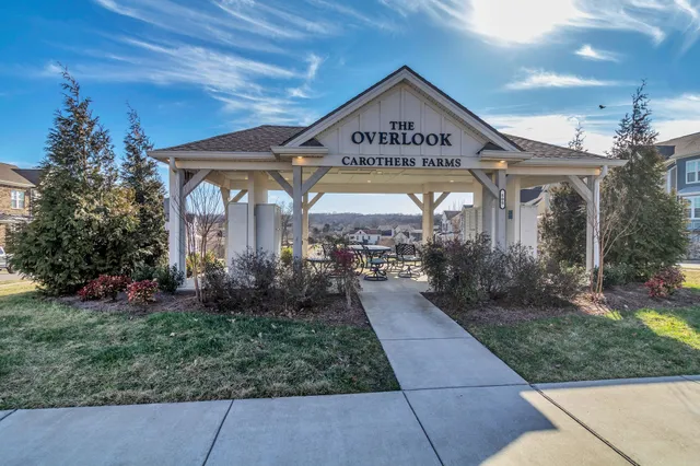 a view of a building with a patio