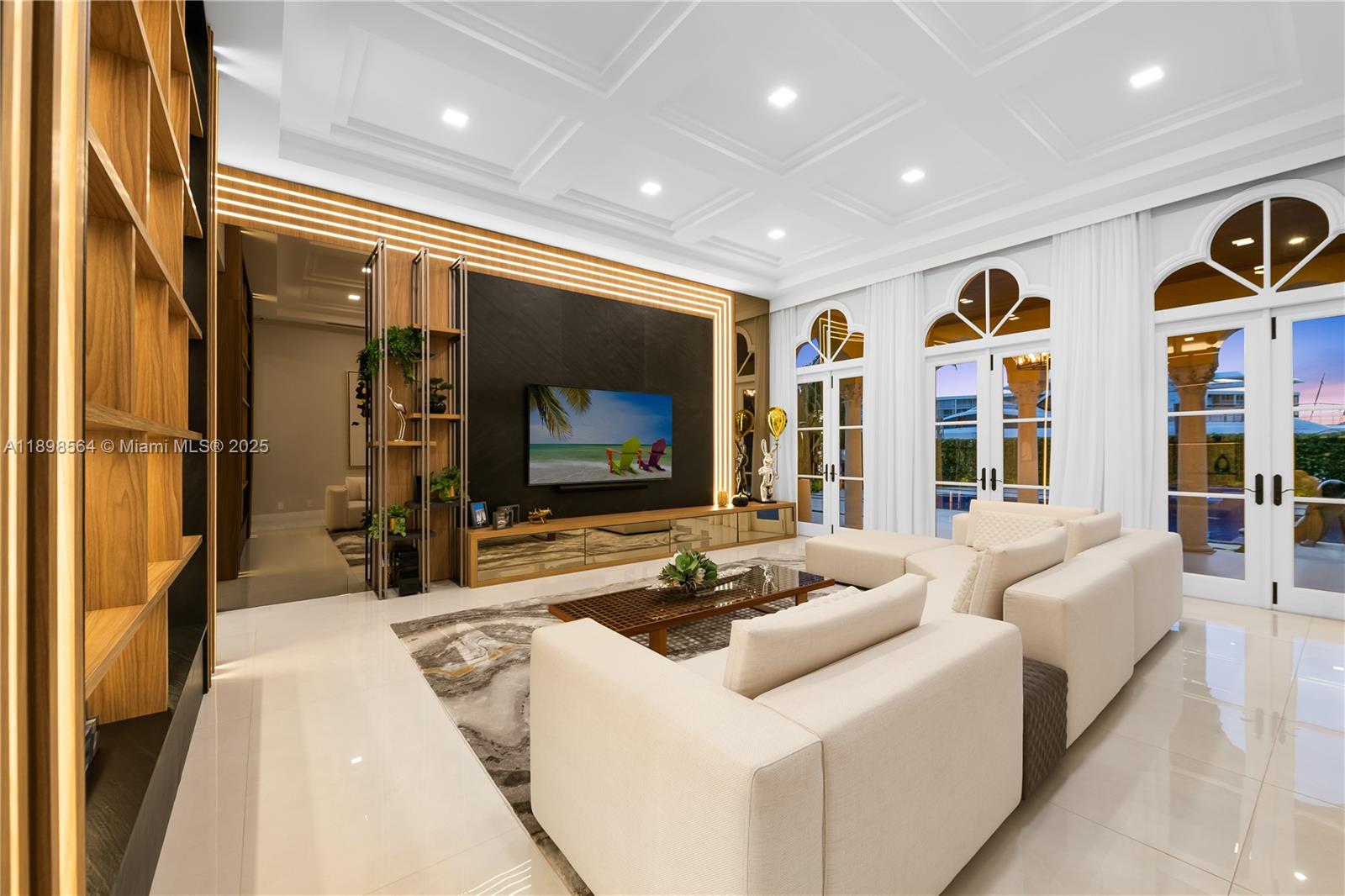 1530 Island Boulevard Aventura, FL 33160 - Photo 13 of 99 a living room with furniture and a flat screen tv