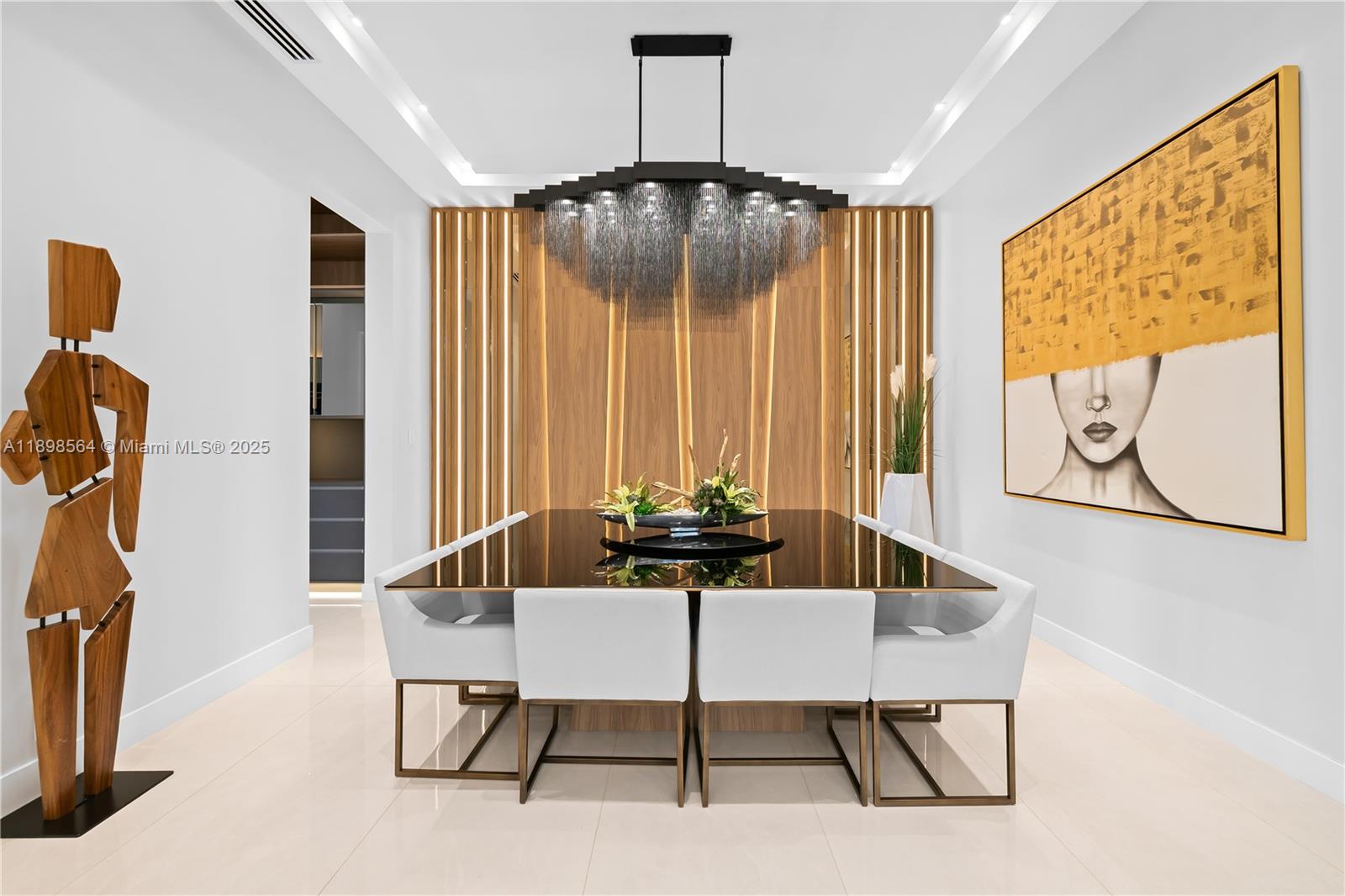 1530 Island Boulevard Aventura, FL 33160 - Photo 22 of 99 a dining room with furniture and chandelier kitchen view