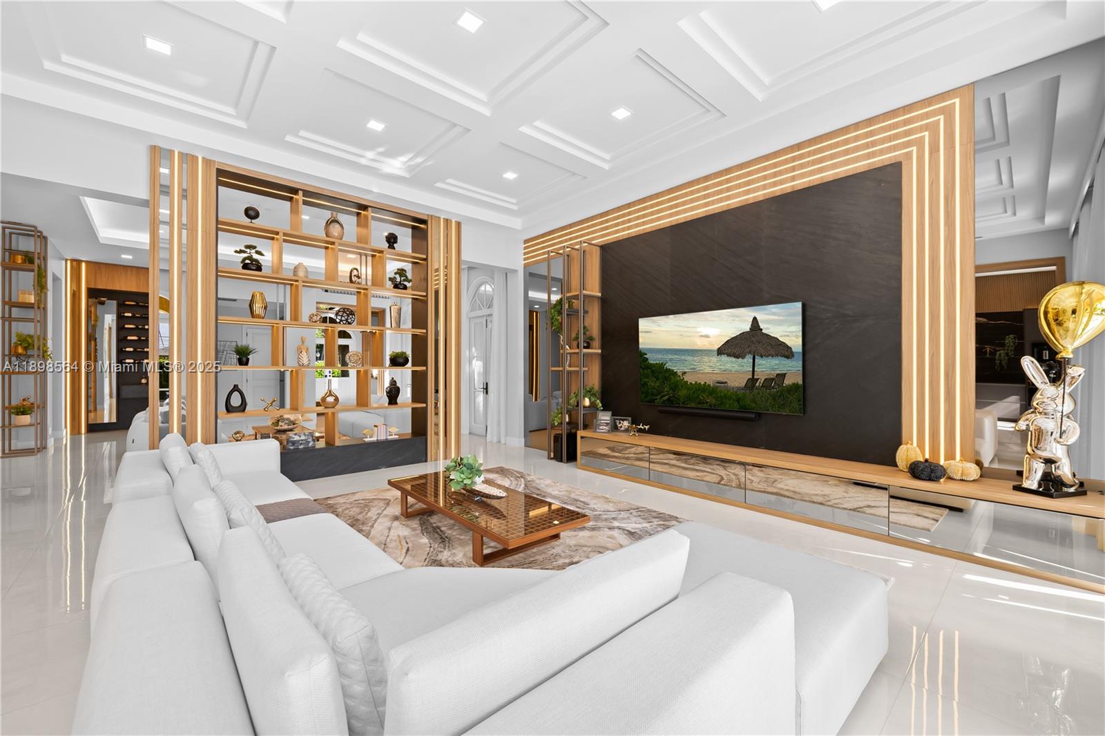 1530 Island Boulevard Aventura, FL 33160 - Photo 7 of 99 a living room with furniture and a flat screen tv