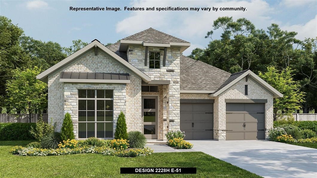 284 Cold Riv Run Kyle, TX 78640 - Photo 1 of 1 a front view of a house with a garden and plants
