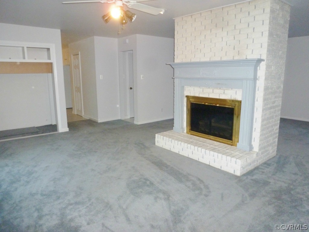 10424 Melissa Mill Road Chesterfield, VA 23236 - Photo 19 of 23 a view of empty room with a fireplace