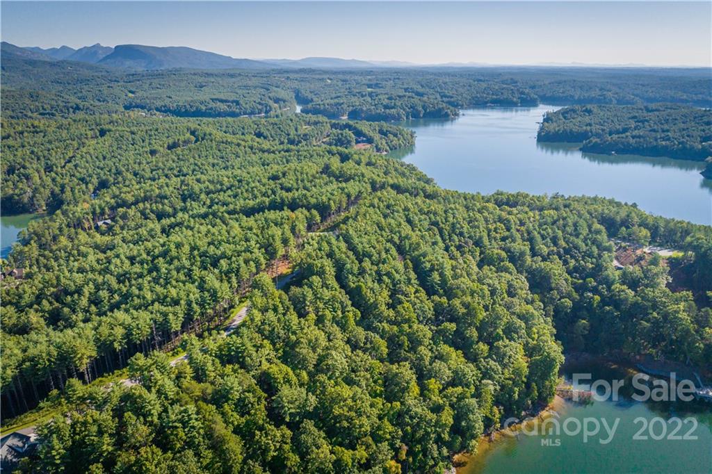 27 West Point Drive, Unit 121 Nebo, NC 28761 - Photo 9 of 21 an aerial view of a houses with a lake view