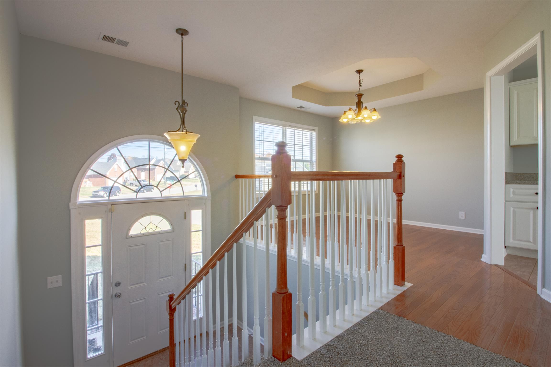 This Split Foyer Home has been freshly painted throughout and has new carpet 