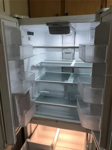 a close view of closet