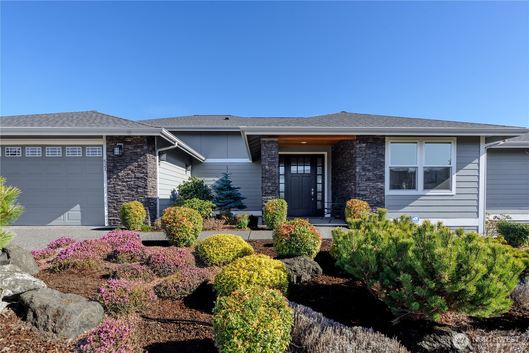 621 Jones Farm Road Sequim, WA 98382 - Photo 3 of 40 a front view of a house with a yard